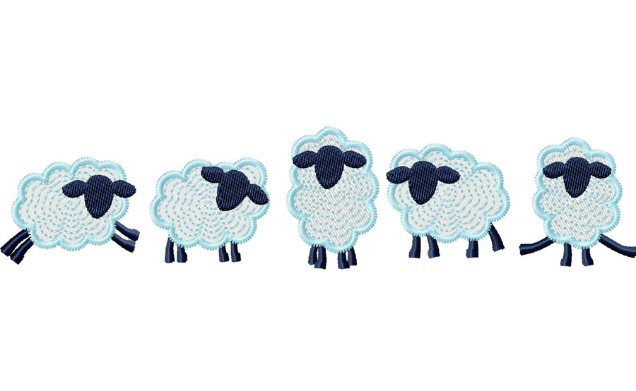 Mini Baby Sheep Lamb Set of 5