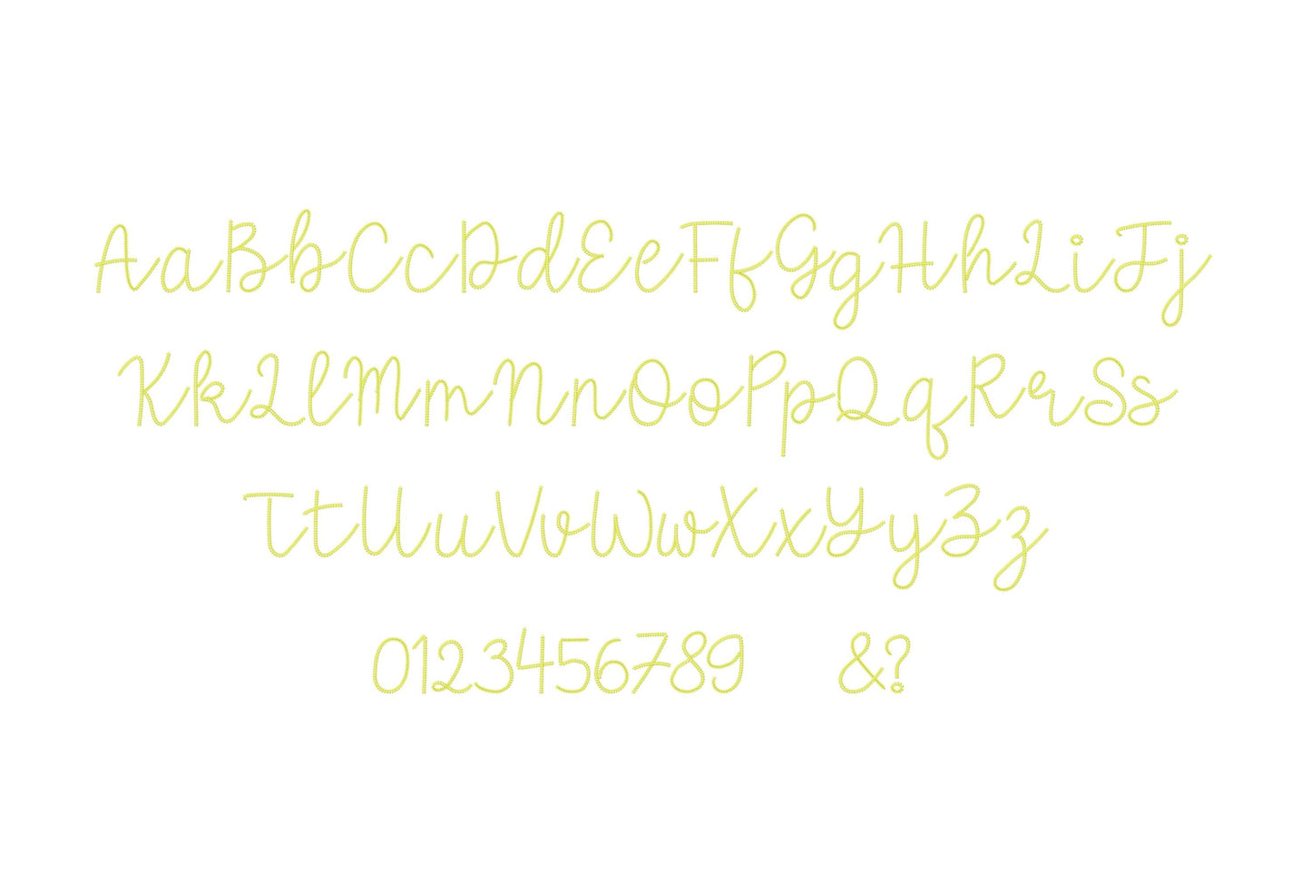 Extra Bold Chain Stitch Handwritten Font