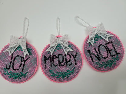 Christmas Ornament Hanger Bow FSL