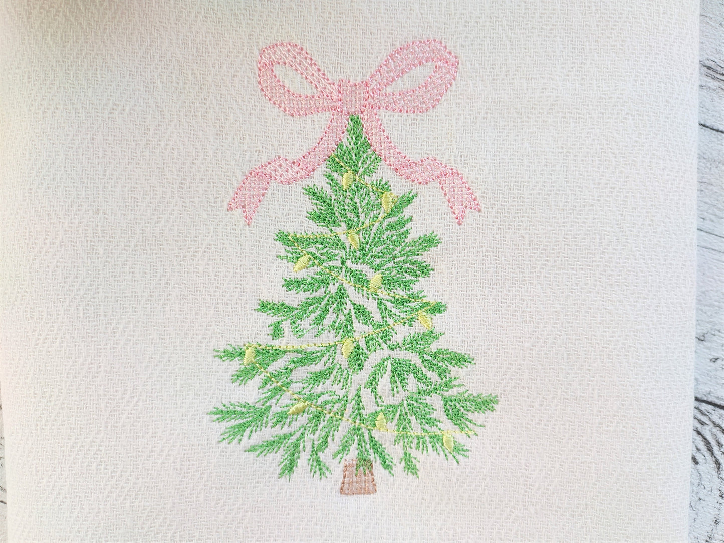 Vintage Baby Bow Christmas Tree