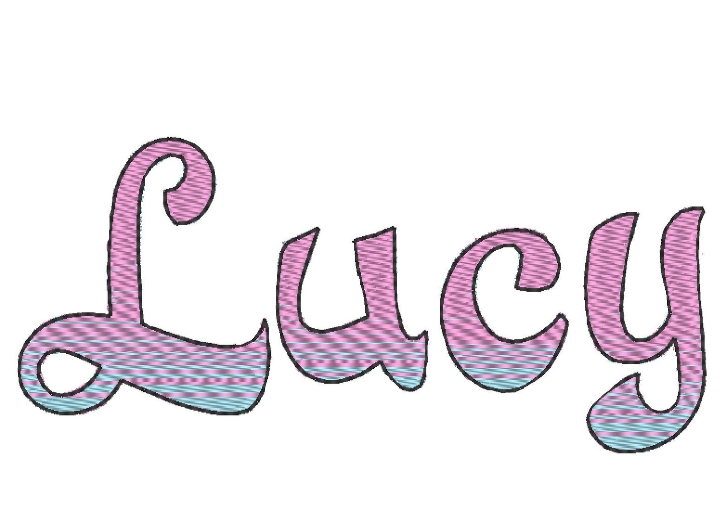 Iridescent Ombre Block Font