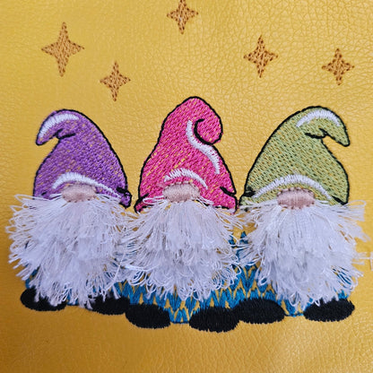 Fringed Christmas Gnome Trio