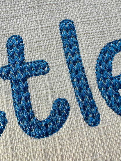 Knitted Effect Knit Texture Font