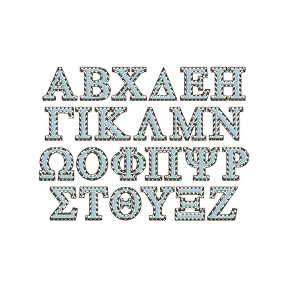Chevron Classic Sororities Greek Font