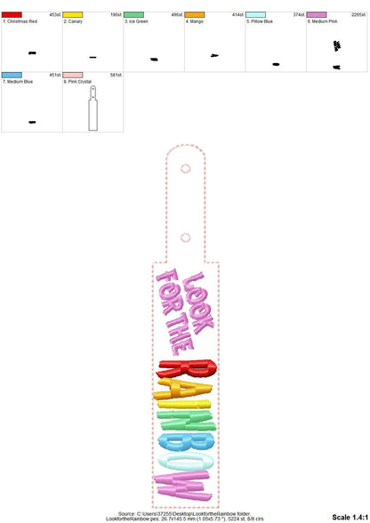Look For The Rainbow Keychain ITH