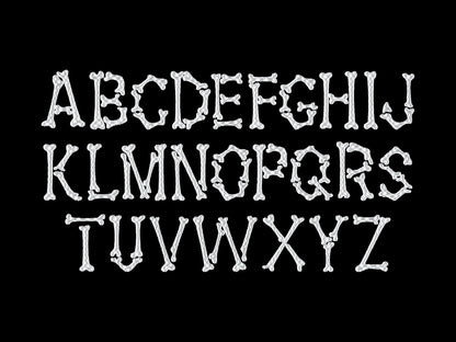 Halloween Spooky Bone Font