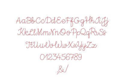 Baseball Stitch Handwritten Script Font