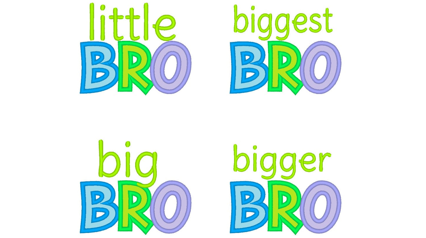 Little Brother Big Bro Applique