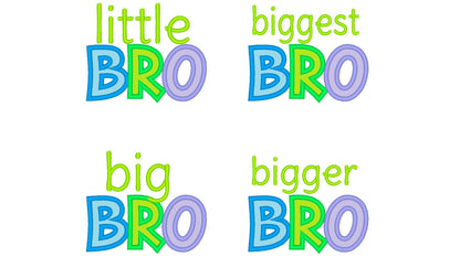 Little Brother Big Bro Applique