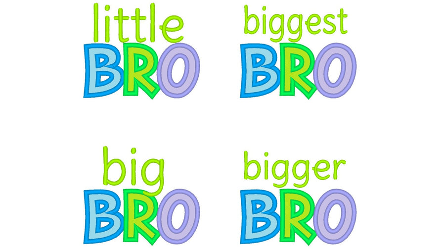 Little Brother Big Bro Applique