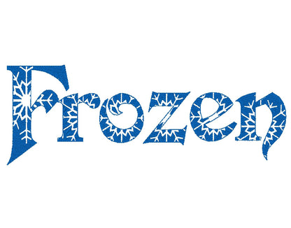 Embossed Snowflake Frozen Font