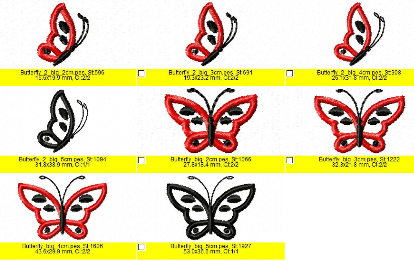 Little Elephant Applique Set of 4