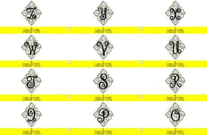 Ornamental Curl Monogram Font