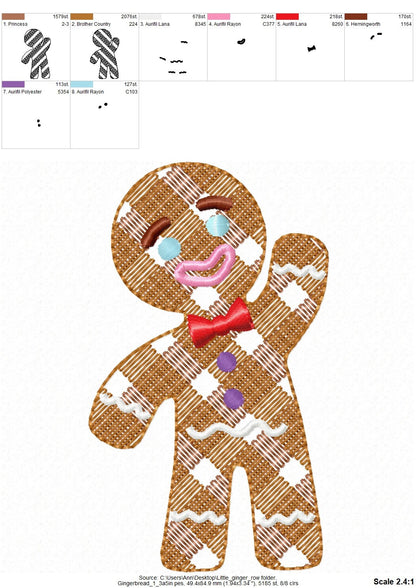 Little Plaid Gingerbread Man