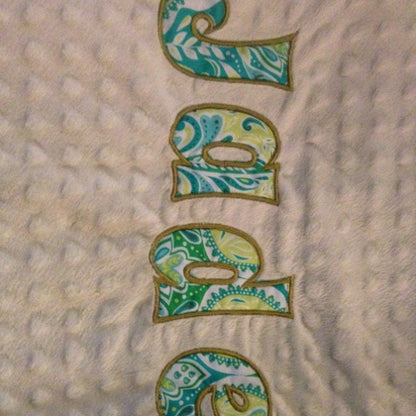 Monogram Font Applique