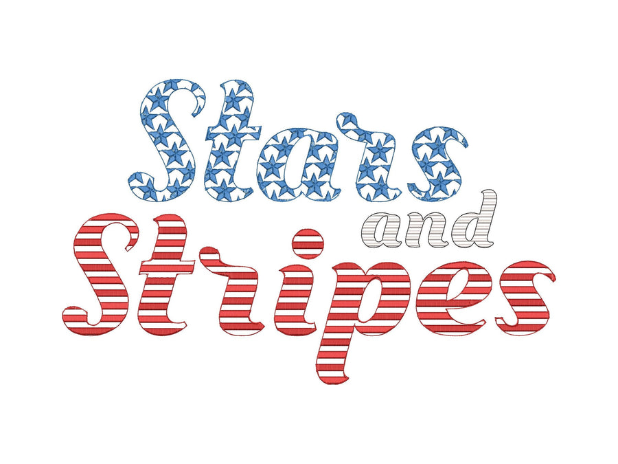 Stars and Stripes Patriotic Font