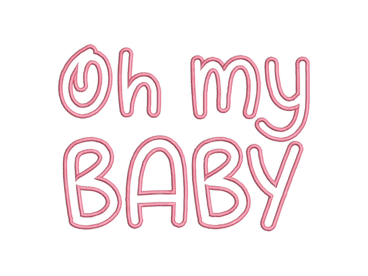 Cute Monogram Font Applique