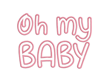 Cute Monogram Font Applique