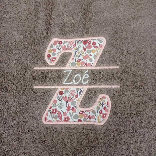 Split Monogram Applique and mini Font Set