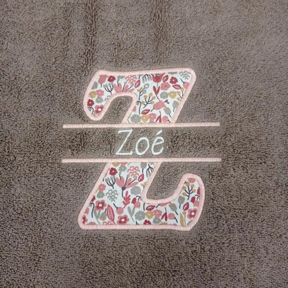 Split Monogram Applique and mini Font Set