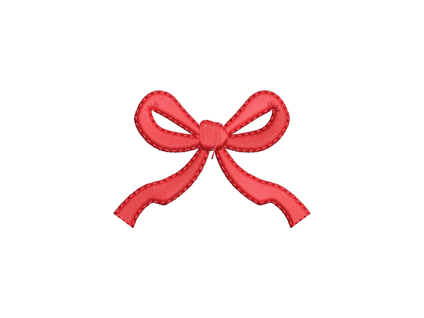 Mini Bow Satin Stitch