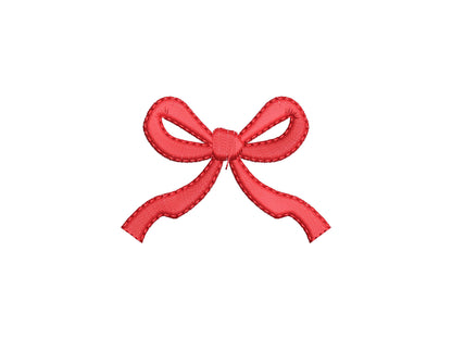 Mini Bow Satin Stitch