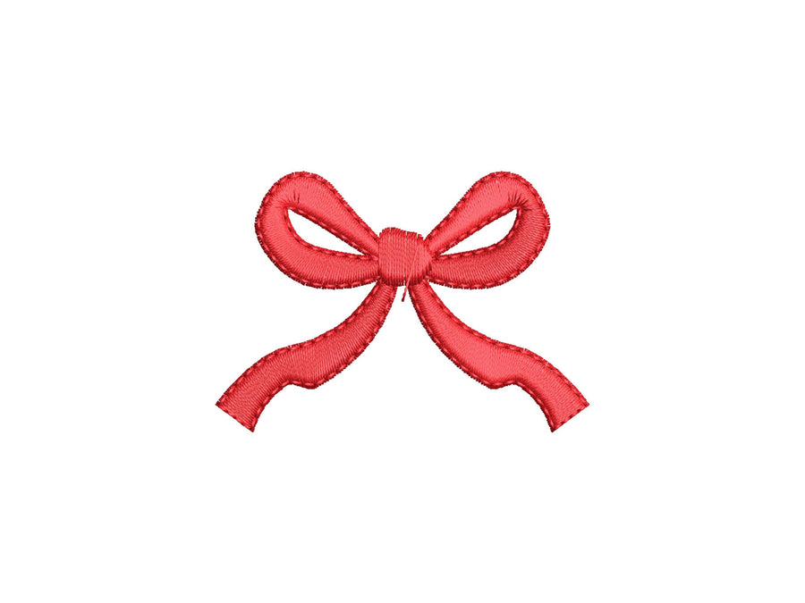 Mini Bow Satin Stitch