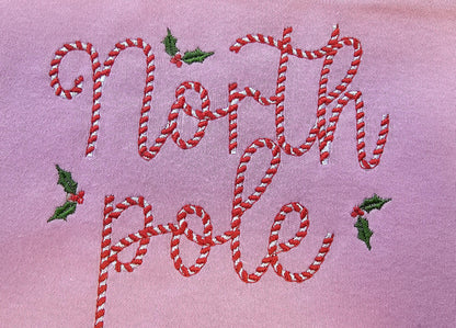 Candy Cane Stitch Striped Font