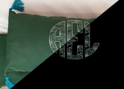 Magic Spiderweb Circle Monogram