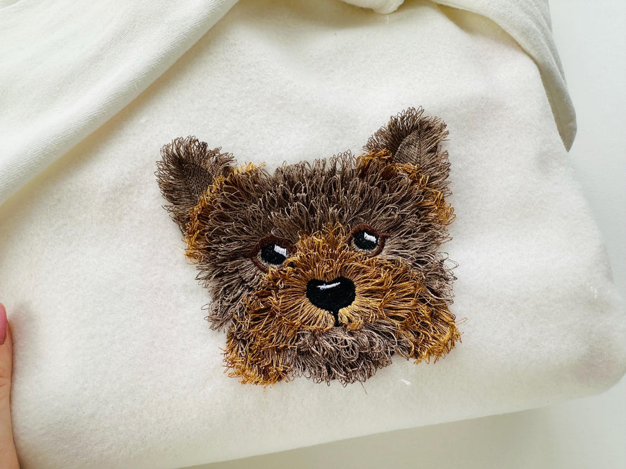 Fringed Little Puppy Yorkshire Terrier