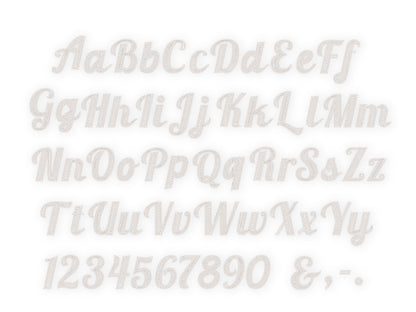 Wide Hand Stitch Effect Font