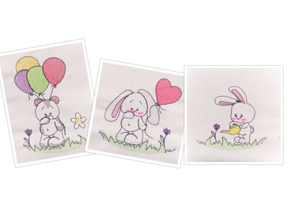 Light Sketch Stitch Baby Nursery Set