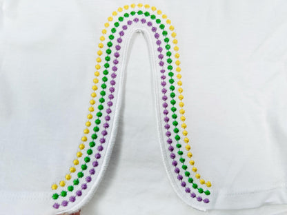Mardi Gras Pearl Split Side Seam