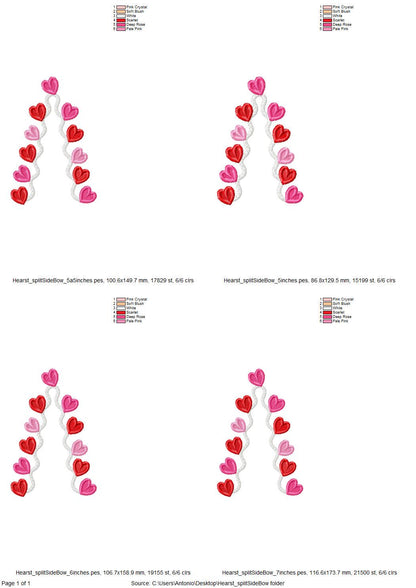 Heart Scalloped Split Side Seam