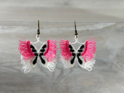 Fringed Butterfly Earrings FSL