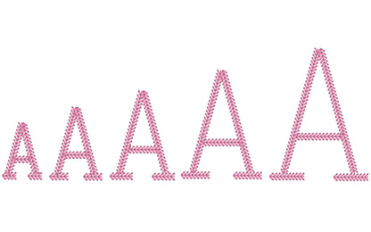 Baseball Stitch Block Varsity Font