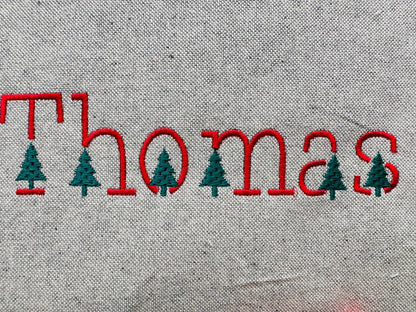 Christmas Tree Font Set of 2