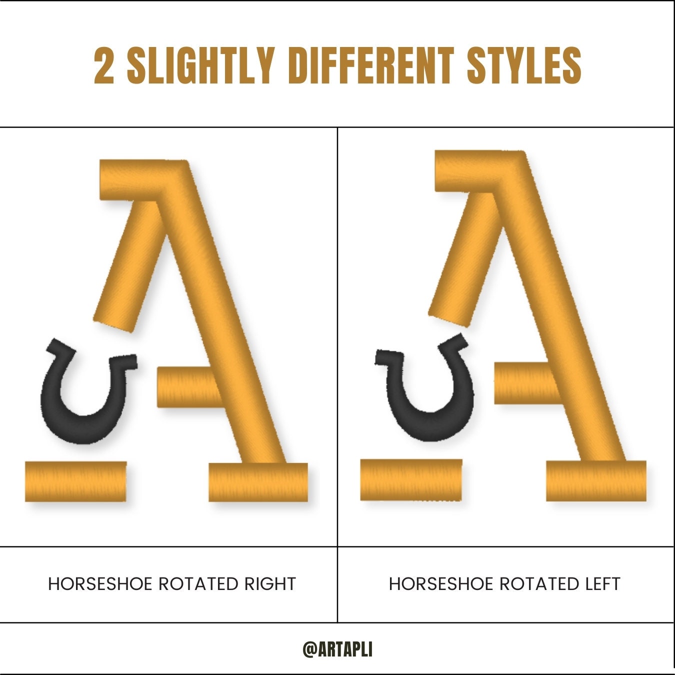 Puffy Puff Foam Horseshoe Font