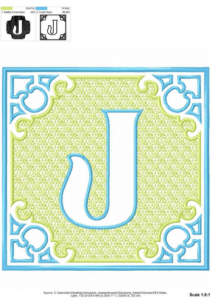 Chinoiseries Classic Embossed Monogram