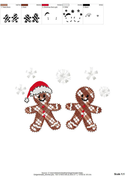 Cute Plaid Gingerbread Man 2 in a row
