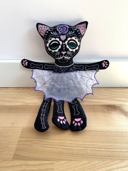Sugar Skull Calavera Pretty Kitty Cat