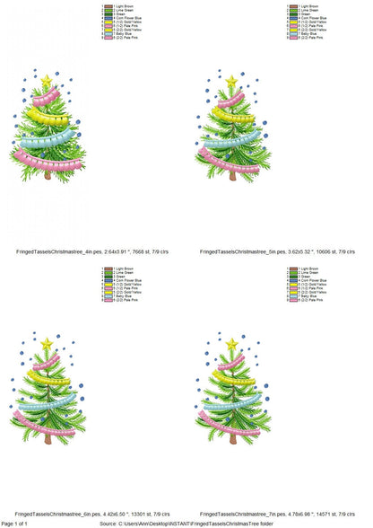 Fringed Tassel Garland Christmas Tree