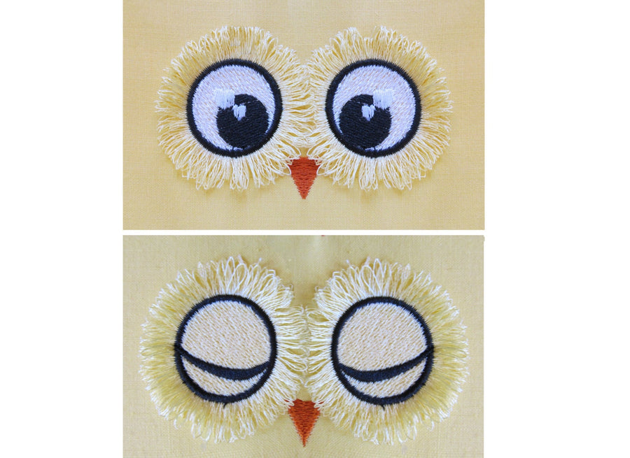 Owl Doll Fringed Eyes