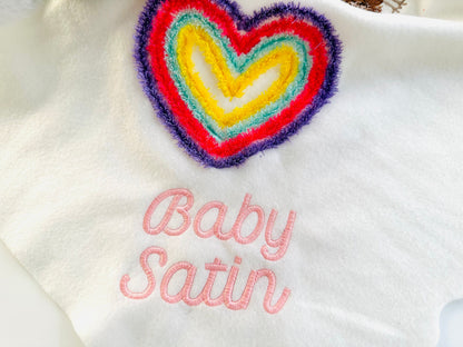 Baby Satin Stitch Handwritten Script Font