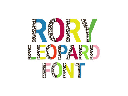 Leopard Spots and Fill Stitch Duotone Split Font