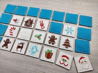 Memory Game Merry Christmas ITH
