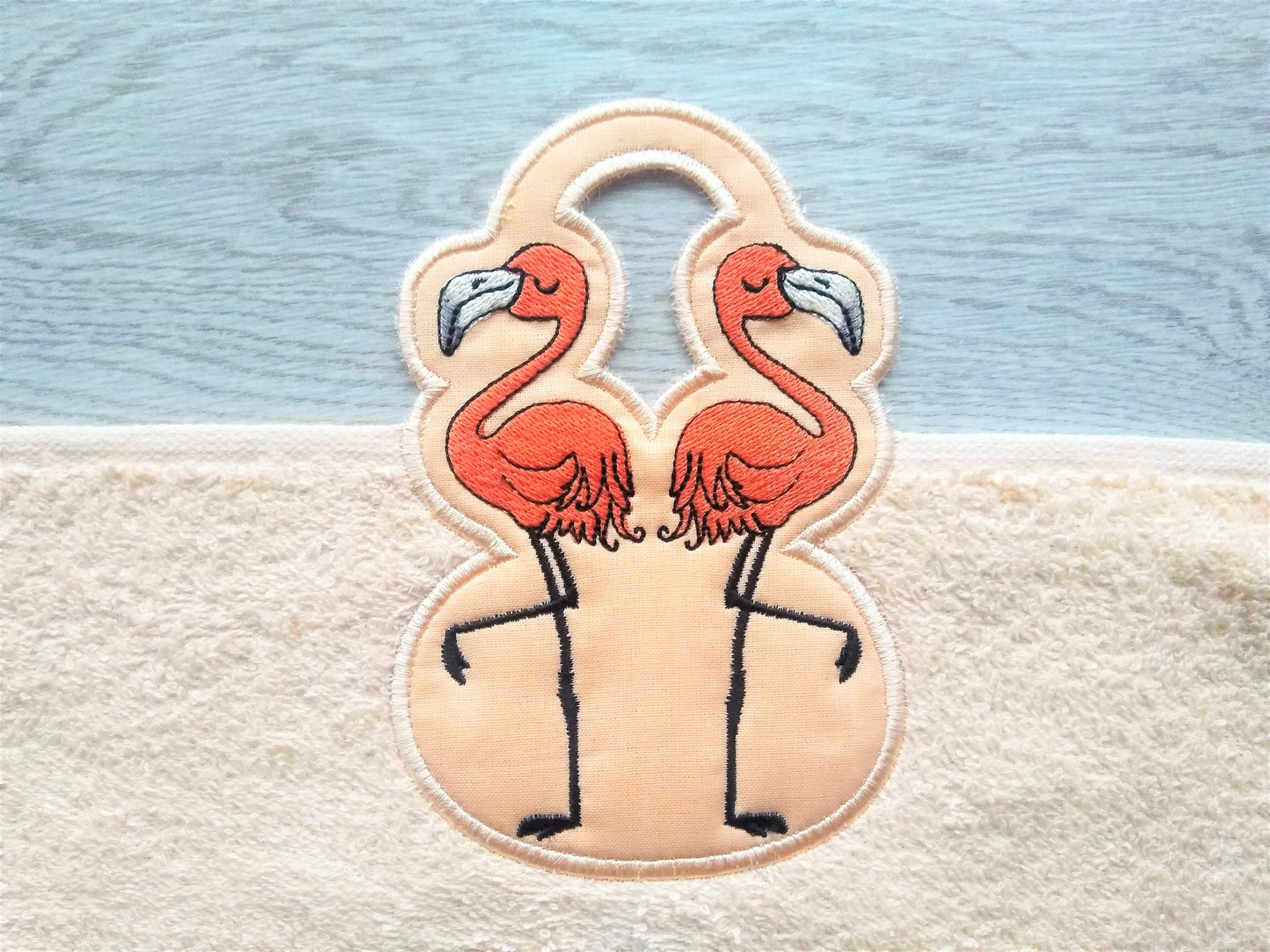 Flamingo Towel Hanging Hole Topper