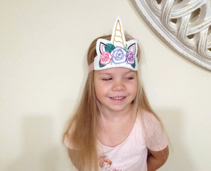 Birthday Unicorn Mask Crown ITH