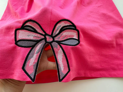 Classic Bow Applique with Shadow