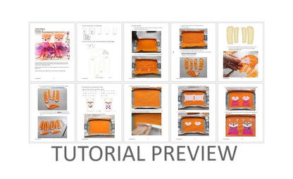 Pretty Fox Doll Set of 2 ITH